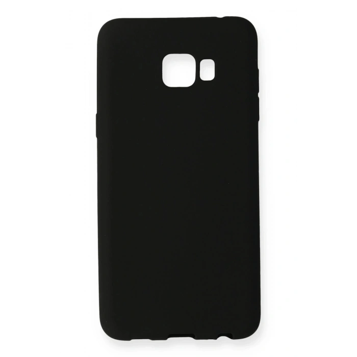 Newface Samsung Galaxy C7 Pro Kılıf First Silikon - Siyah