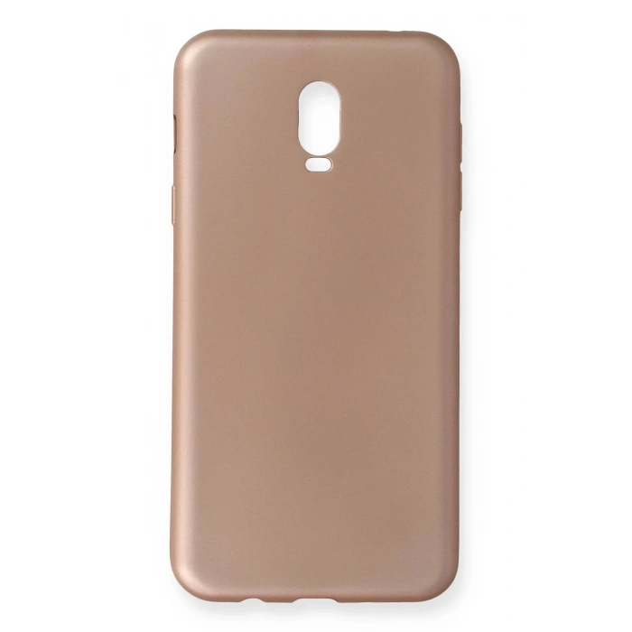 Newface Samsung Galaxy C8 Kılıf First Silikon - Rose Gold