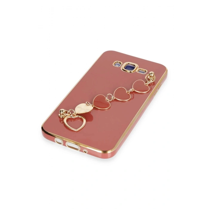 Newface Samsung Galaxy J7 Kılıf Esila Silikon - Kırmızı