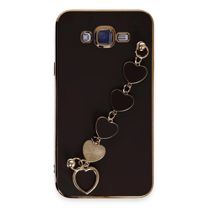 Newface Samsung Galaxy J7 Kılıf Esila Silikon - Siyah