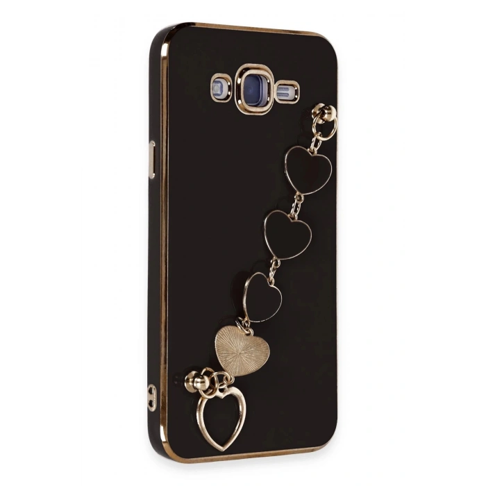 Newface Samsung Galaxy J7 Kılıf Esila Silikon - Siyah