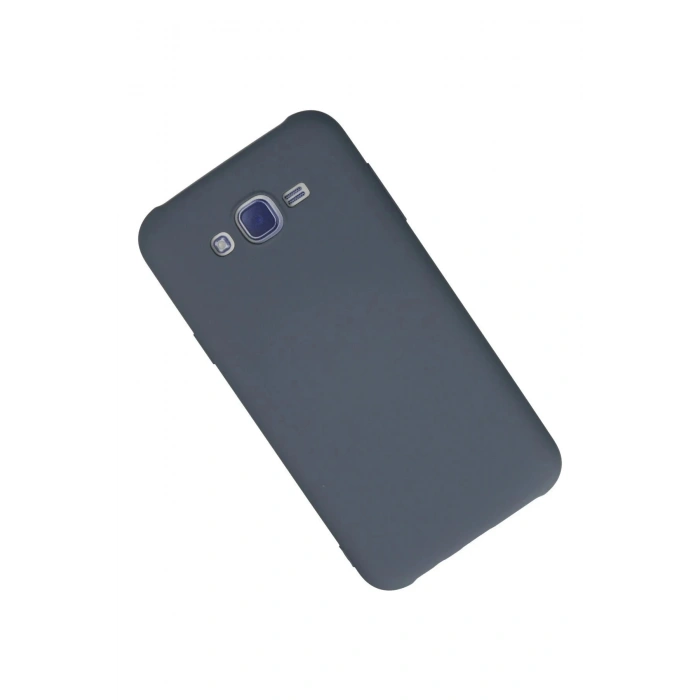 Newface Samsung Galaxy J7 Kılıf Nano içi Kadife Silikon - Gri