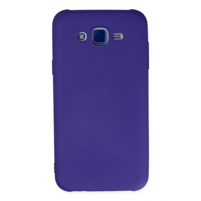 Newface Samsung Galaxy J7 Kılıf Nano içi Kadife Silikon - Mor