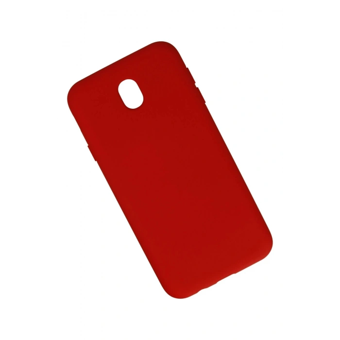 Newface Samsung Galaxy J7 Pro / J730 Kılıf Nano içi Kadife Silikon - Kırmızı