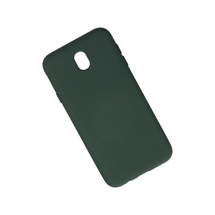 Newface Samsung Galaxy J7 Pro / J730 Kılıf Nano içi Kadife Silikon - Koyu Yeşil