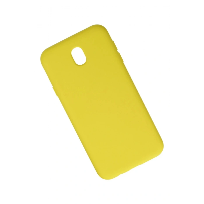 Newface Samsung Galaxy J7 Pro / J730 Kılıf Nano içi Kadife Silikon - Sarı