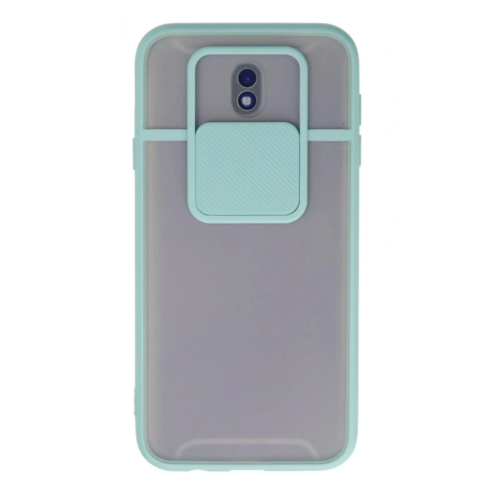 Newface Samsung Galaxy J7 Pro / J730 Kılıf Palm Buzlu Kamera Sürgülü Silikon uaz