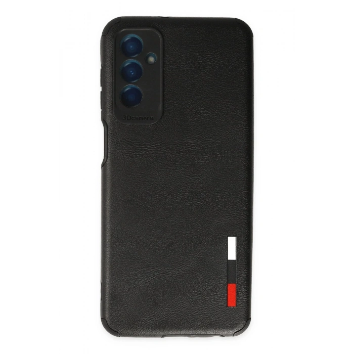 Newface Samsung Galaxy M13 Kılıf Loop Deri Silikon - Siyah