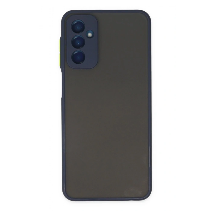 Newface Samsung Galaxy M13 Kılıf Montreal Silikon Kapak - Lacivert