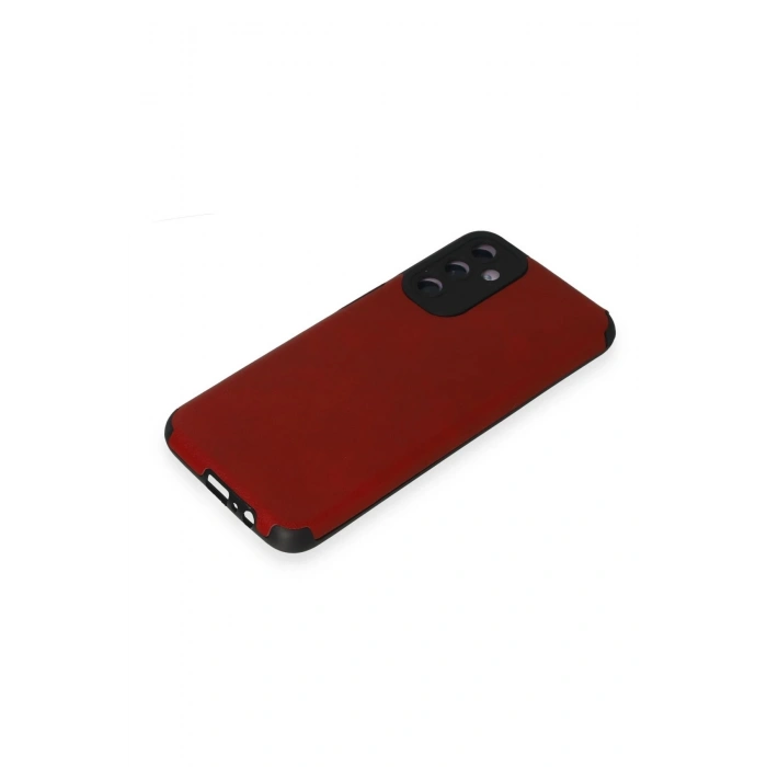 Newface Samsung Galaxy M14 5G Kılıf Loop Deri Silikon - Kırmızı