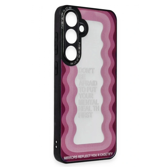 Newface Samsung Galaxy M14 5G Kılıf Mirror Desenli Kapak - Mirror - 11