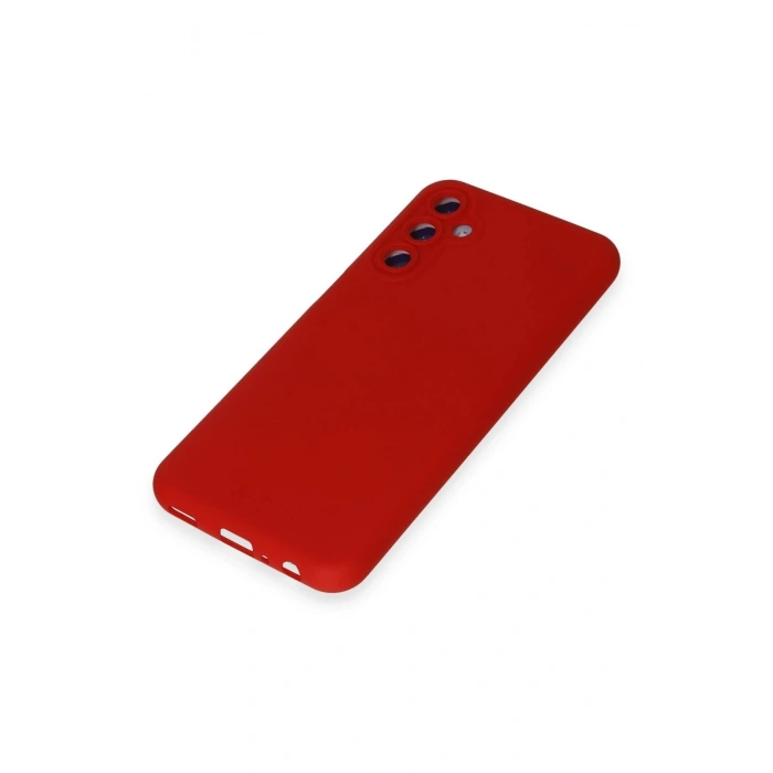 Newface Samsung Galaxy M14 5G Kılıf Nano içi Kadife Silikon - Kırmızı