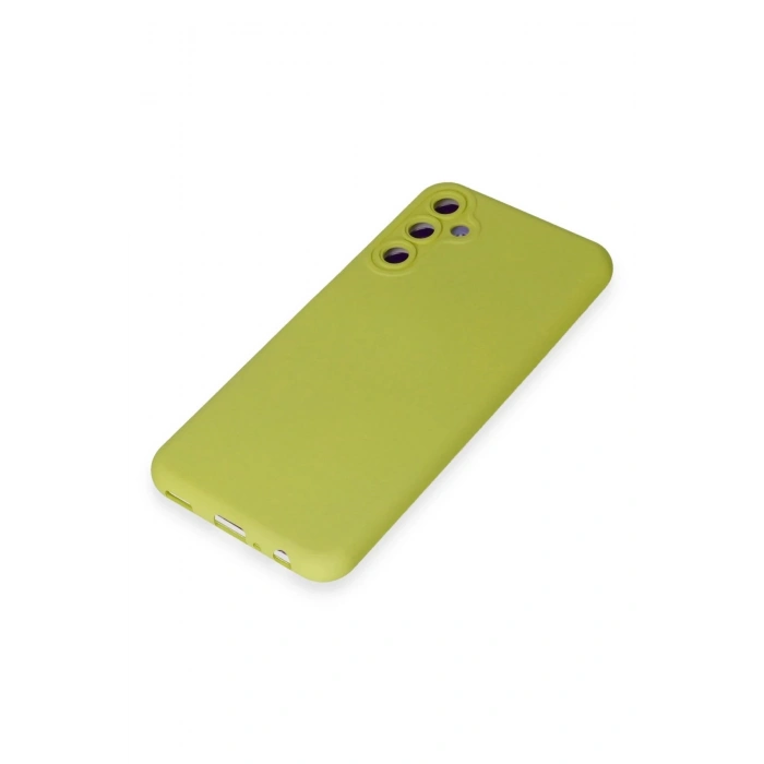 Newface Samsung Galaxy M14 5G Kılıf Nano içi Kadife Silikon - Sarı