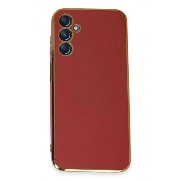 Newface Samsung Galaxy M14 5G Kılıf Volet Silikon - Kırmızı