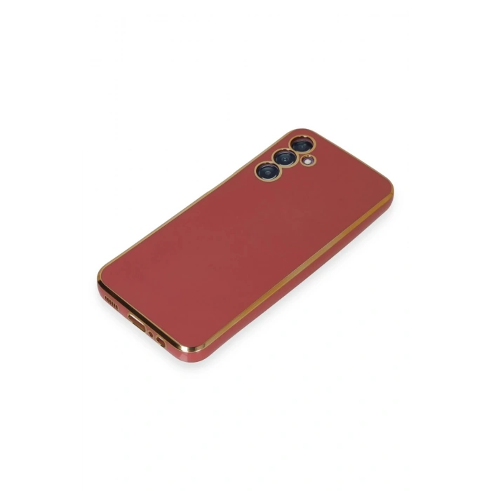 Newface Samsung Galaxy M14 5G Kılıf Volet Silikon - Kırmızı