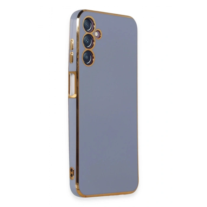 Newface Samsung Galaxy M14 5G Kılıf Volet Silikon - Mavi