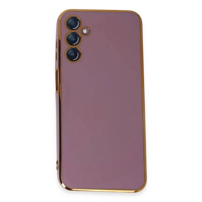 Newface Samsung Galaxy M14 5G Kılıf Volet Silikon - Mor