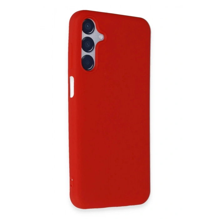 Newface Samsung Galaxy M15 Kılıf First Silikon - Kırmızı