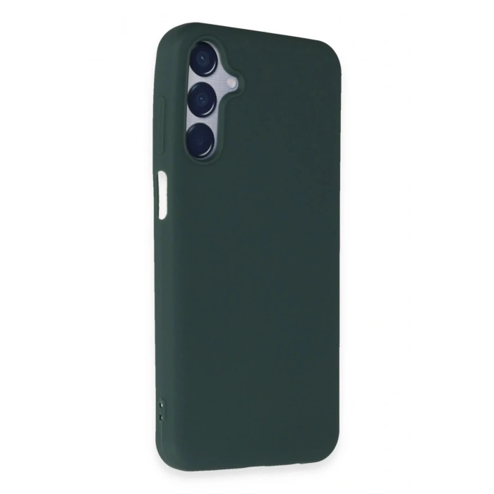 Newface Samsung Galaxy M15 Kılıf First Silikon - Koyu Yeşil