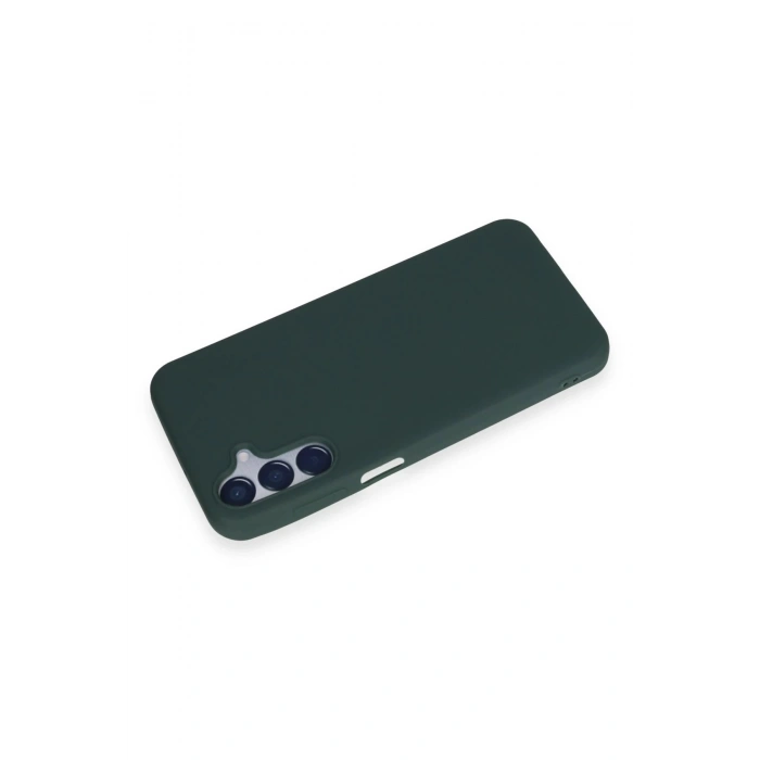 Newface Samsung Galaxy M15 Kılıf First Silikon - Koyu Yeşil