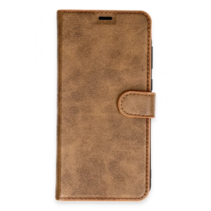 Newface Samsung Galaxy M15 Kılıf Trend S Plus Kapaklı Kılıf - Taba