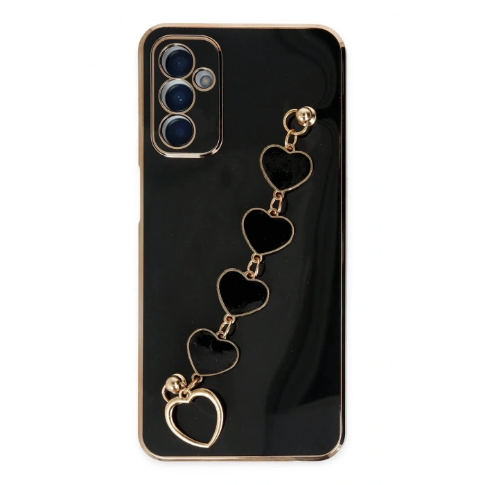 Newface Samsung Galaxy M23 Kılıf Esila Silikon - Siyah