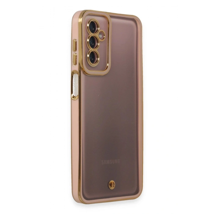 Newface Samsung Galaxy M23 Kılıf Liva Lens Silikon - Pudra