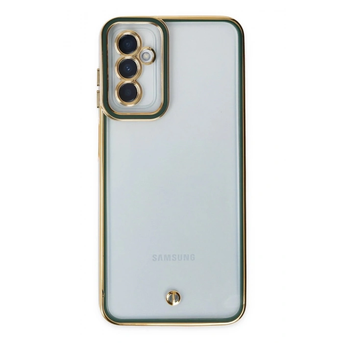 Newface Samsung Galaxy M23 Kılıf Liva Lens Silikon - Yeşil