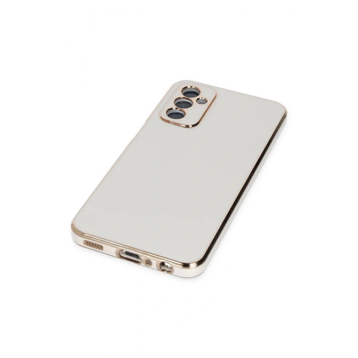 Newface Samsung Galaxy M23 Kılıf Volet Silikon - Beyaz