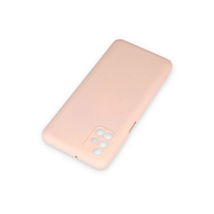 Newface Samsung Galaxy M31S Kılıf Nano içi Kadife Silikon - Pudra