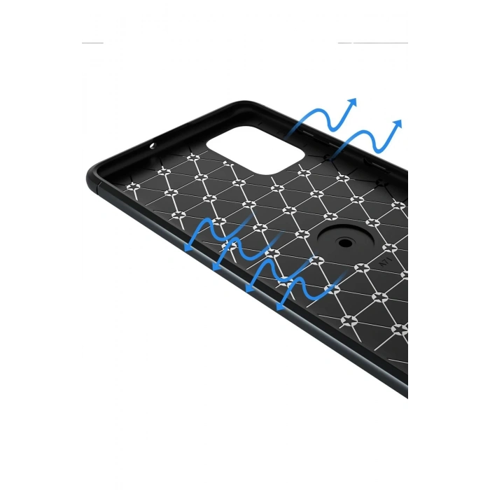 Newface Samsung Galaxy M31S Kılıf Range Yüzüklü Silikon - Siyah-Kırmızı