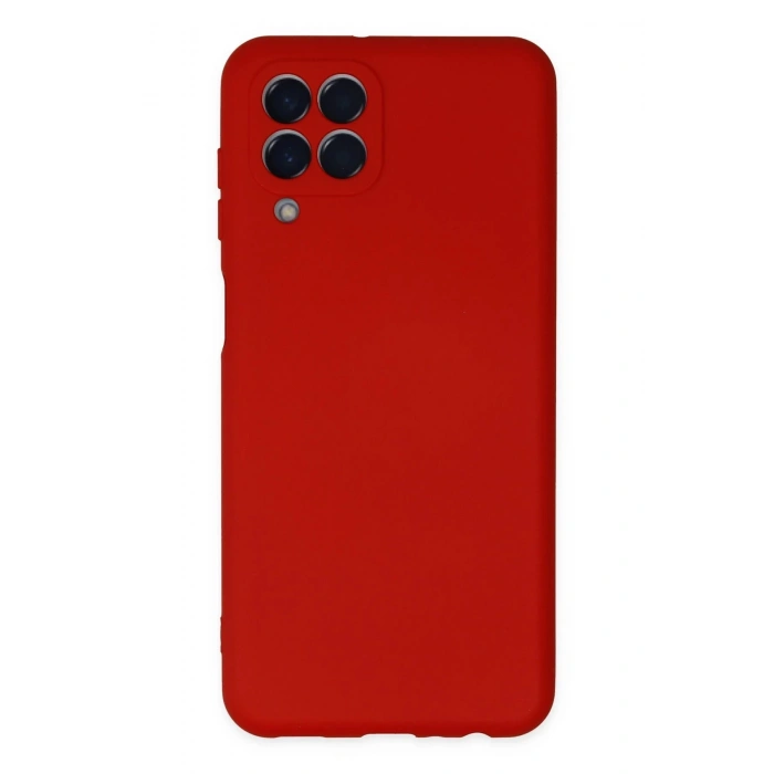 Newface Samsung Galaxy M33 Kılıf Nano içi Kadife Silikon - Kırmızı