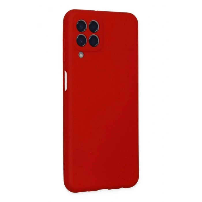 Newface Samsung Galaxy M33 Kılıf Nano içi Kadife Silikon - Kırmızı