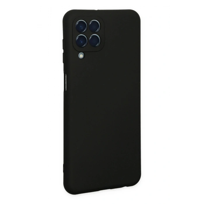 Newface Samsung Galaxy M33 Kılıf Nano içi Kadife Silikon - Siyah