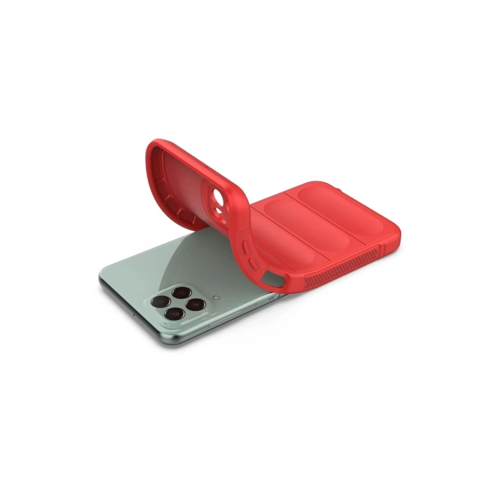 Newface Samsung Galaxy M33 Kılıf Optimum Silikon - Kırmızı