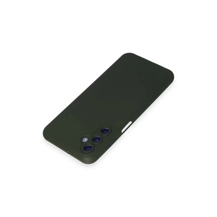 Newface Samsung Galaxy M34 5G Kılıf Nano içi Kadife Silikon - Koyu Yeşil