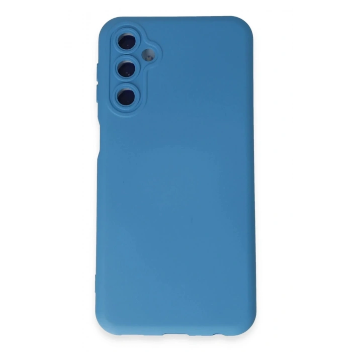 Newface Samsung Galaxy M34 5G Kılıf Nano içi Kadife Silikon - Mavi