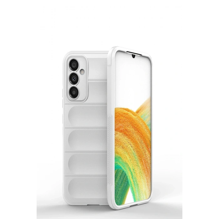 Newface Samsung Galaxy M34 5G Kılıf Optimum Silikon - Krem