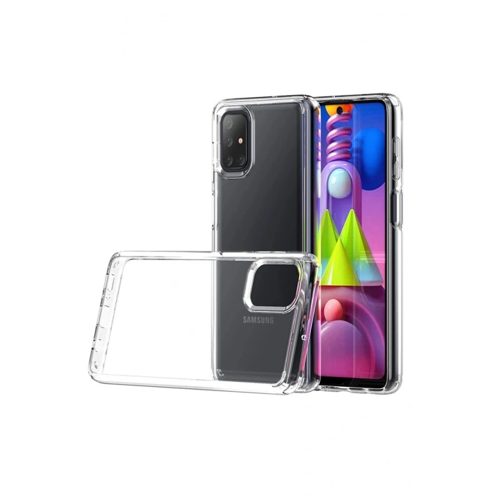 Newface Samsung Galaxy M51 Kılıf Lüx Şeffaf Silikon