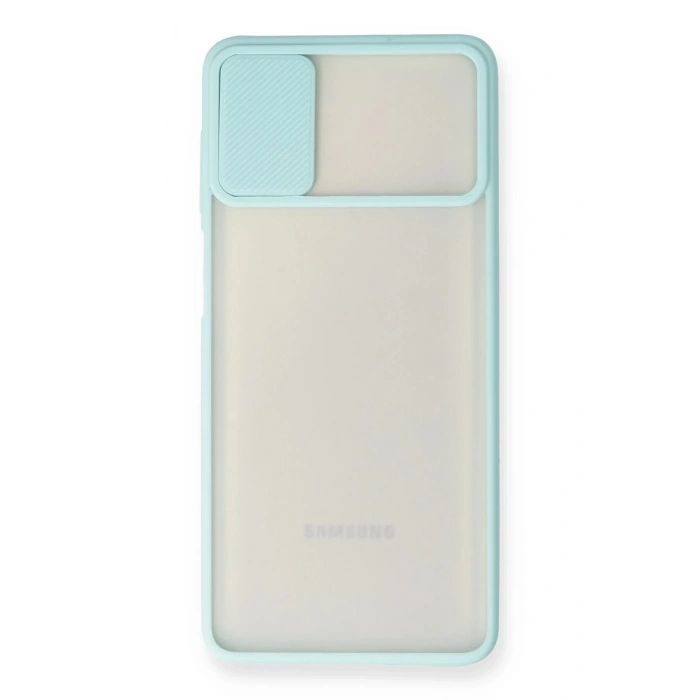 Newface Samsung Galaxy M51 Kılıf Palm Buzlu Kamera Sürgülü Silikon uaz