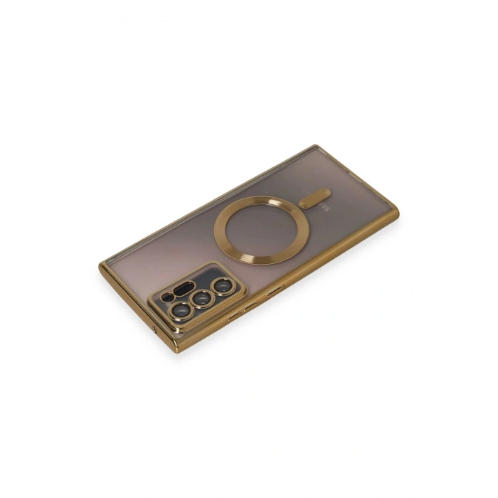Newface Samsung Galaxy Note 20 Ultra Kılıf Kross Magneticsafe Kapak - Gold