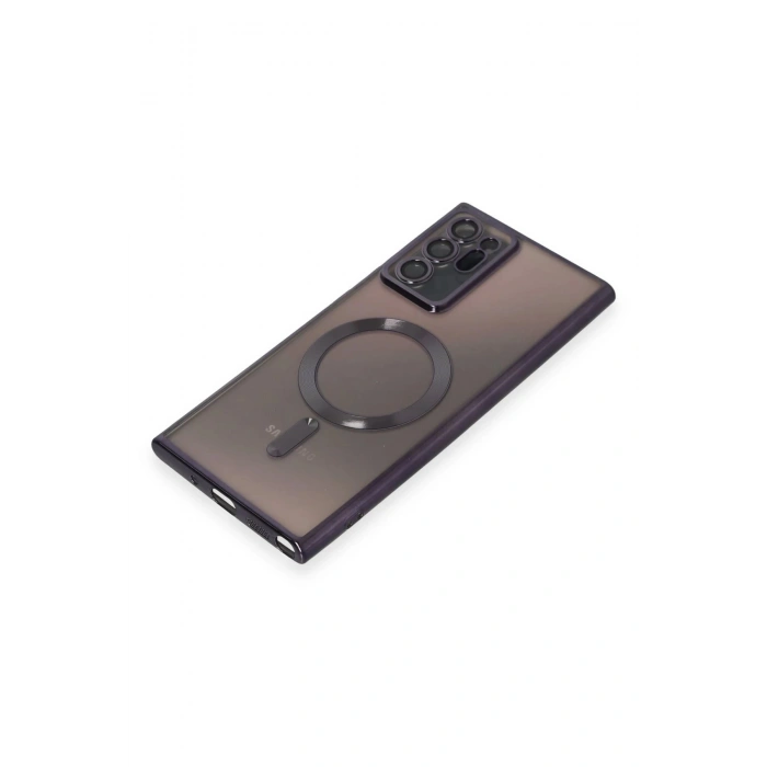 Newface Samsung Galaxy Note 20 Ultra Kılıf Kross Magneticsafe Kapak - Mor