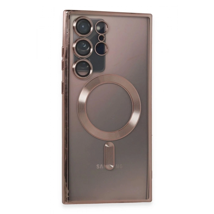 Newface Samsung Galaxy Note 20 Ultra Kılıf Kross Magneticsafe Kapak - Rose