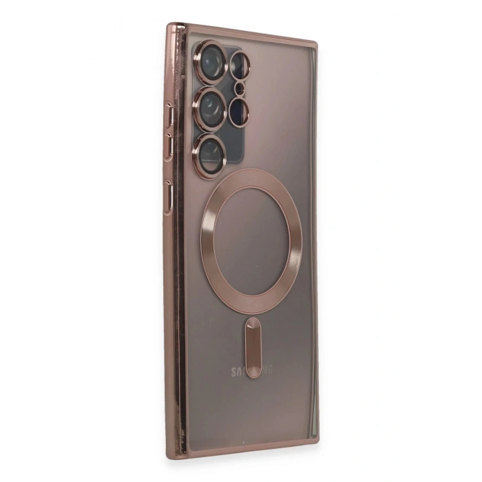 Newface Samsung Galaxy Note 20 Ultra Kılıf Kross Magneticsafe Kapak - Rose