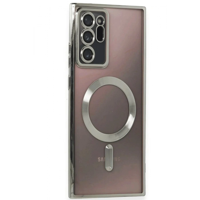 Newface Samsung Galaxy Note 20 Ultra Kılıf Kross Magneticsafe Kapak - Titan Gri