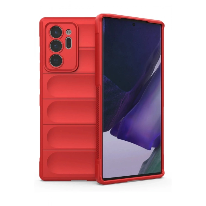 Newface Samsung Galaxy Note 20 Ultra Kılıf Optimum Silikon - Kırmızı