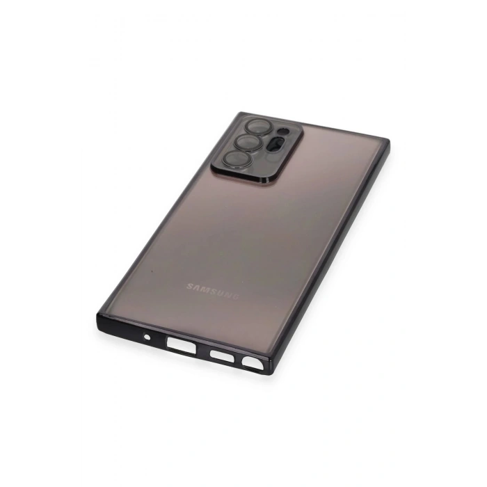 Newface Samsung Galaxy Note 20 Ultra Kılıf Razer Lensli Silikon - Siyah