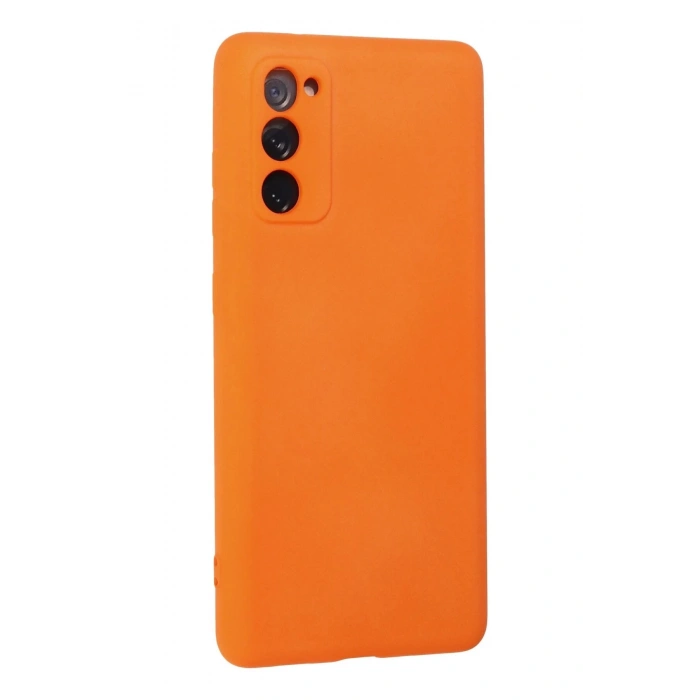 Newface Samsung Galaxy S20 FE Kılıf Nano içi Kadife Silikon - Turuncu