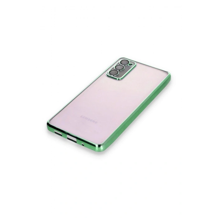 Newface Samsung Galaxy S20 FE Kılıf Razer Lensli Silikon - Yeşil