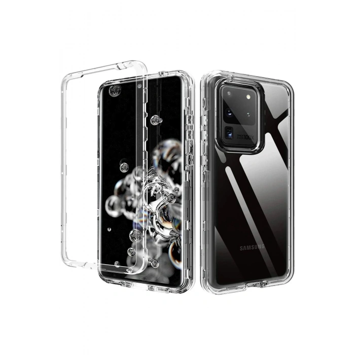 Newface Samsung Galaxy S20 Kılıf Lüx Şeffaf Silikon